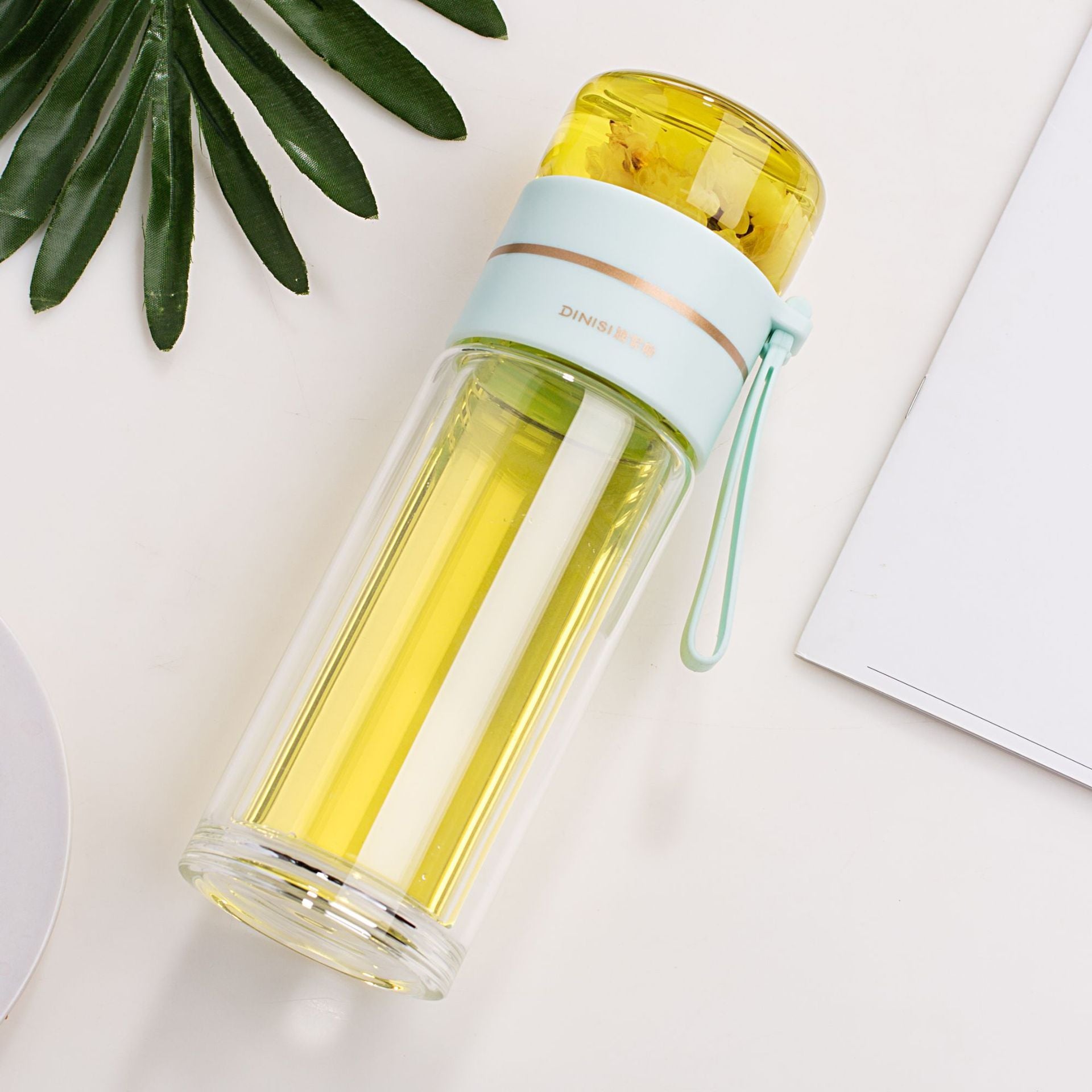 Double Wall Glass Water Bottle Infuser