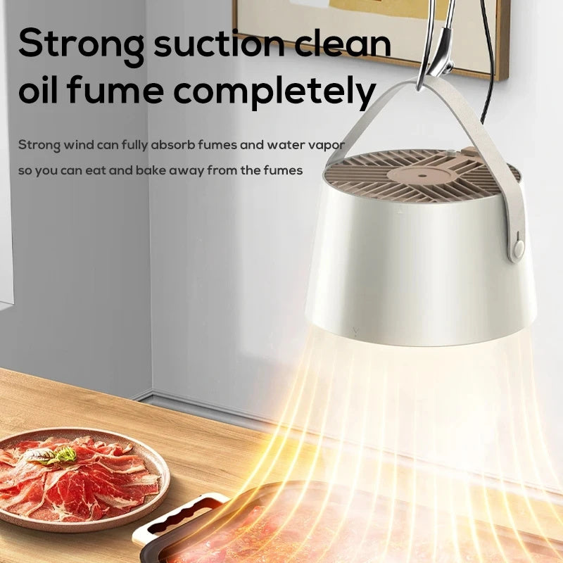 Portable Desktop Kitchen Hood USB Exhaust Fan