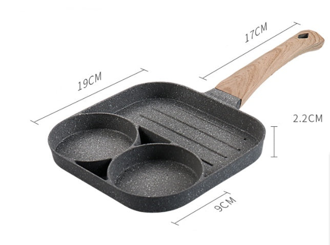 Nonstick 4 Hole Breakfast Frying Pan