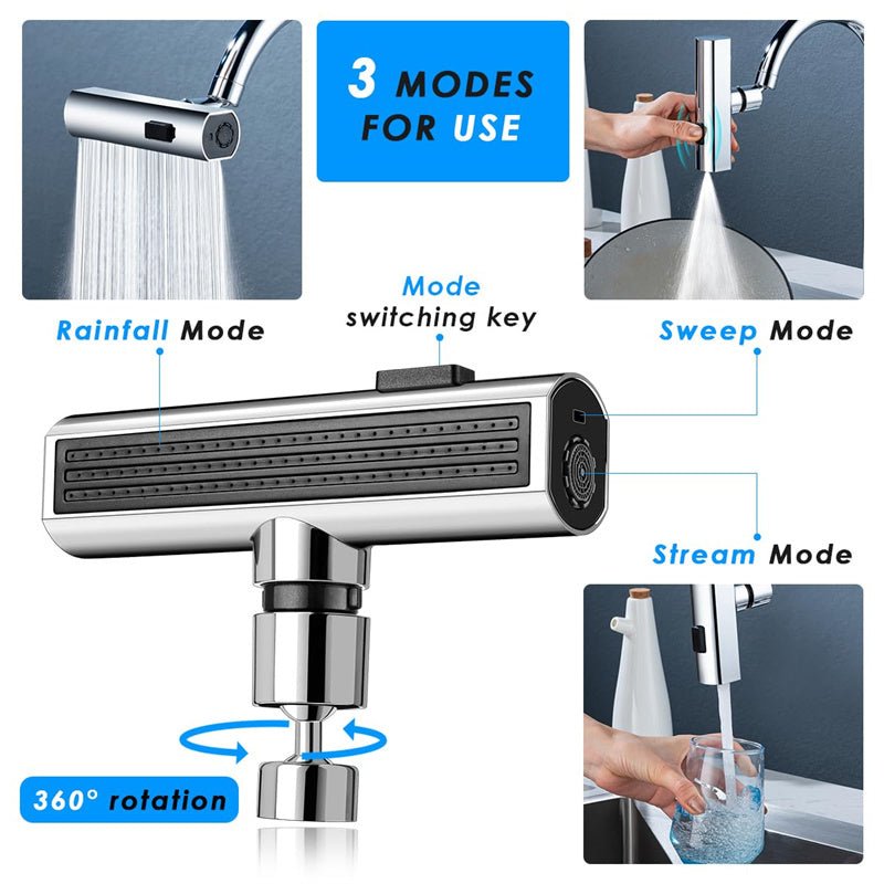 Rotating Kitchen Faucet Water Nozzle Extension