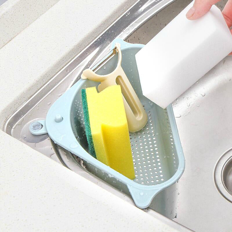 Multi Function Kitchen Sink Triangle Storage Rack