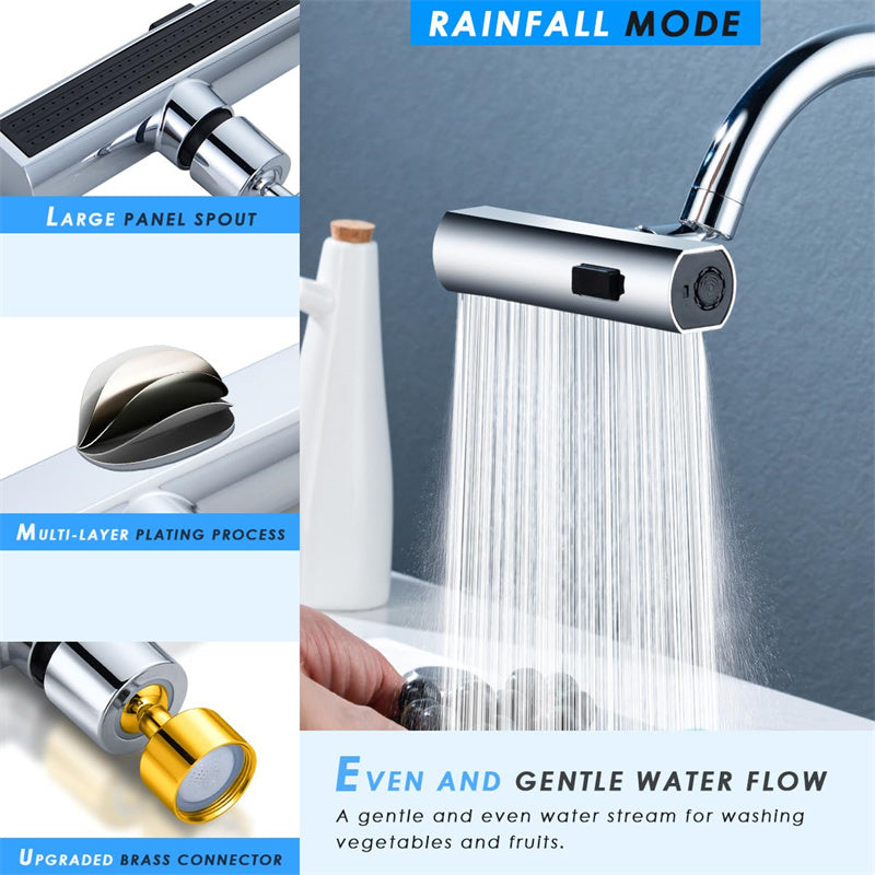 Rotating Kitchen Faucet Water Nozzle Extension
