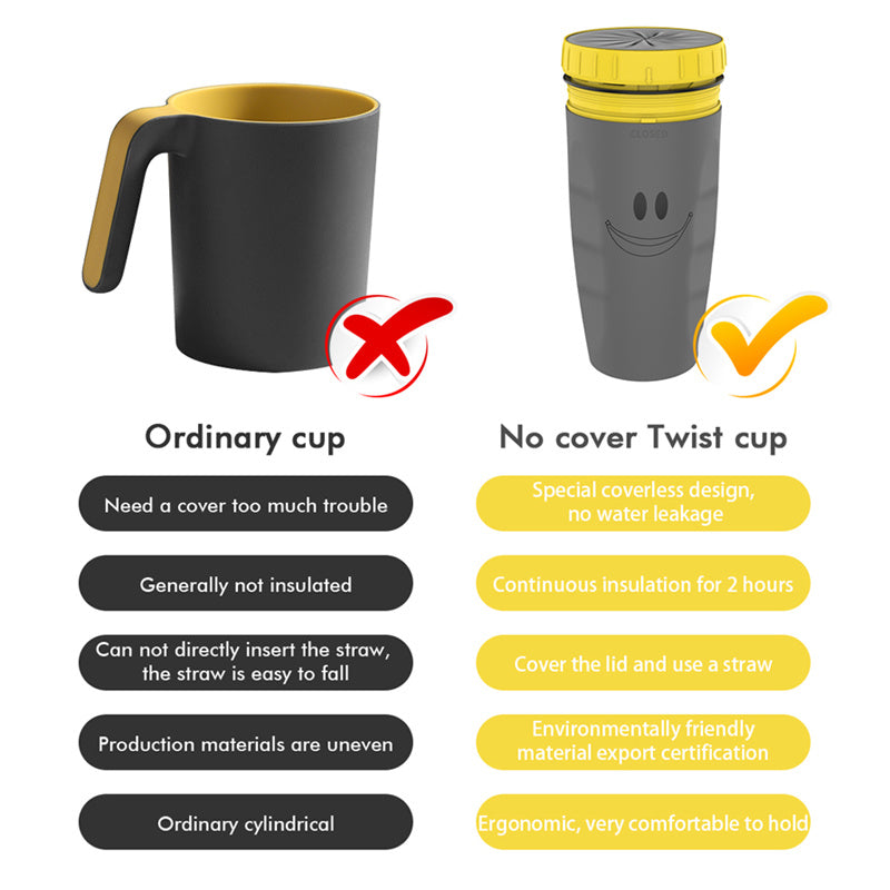 Portable Travel Tumbler Cup with Straw